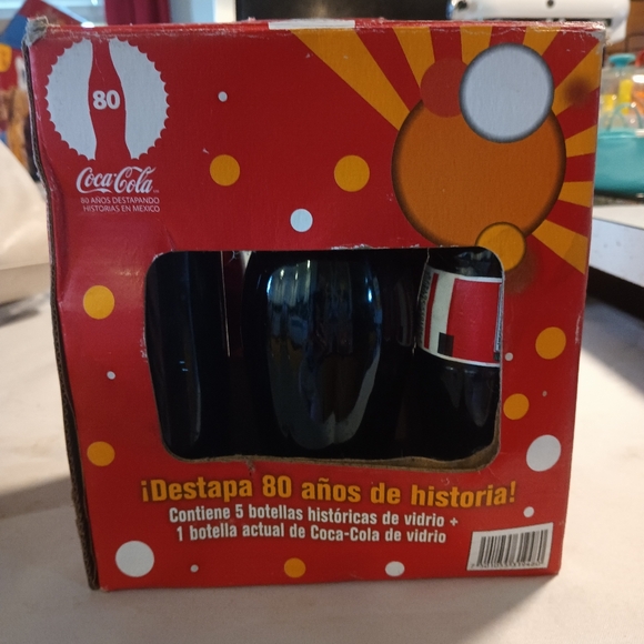 Rare Limited Edition Vintage Mexico Coke Coca Cola Glass Reproduce 6 pack Bottle - Picture 5 of 7